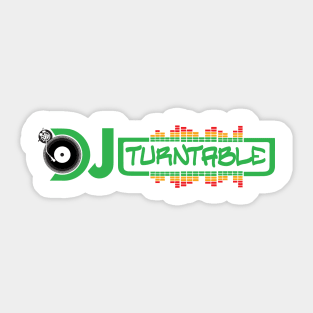 DJ Turntable Sticker